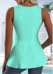 Mint Green tops,Plain Color tops,ROTITA Mint Green V Neck Sleeveless Tank Top