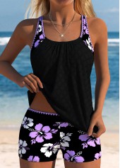 ensemble tankini taille moyenne à imprimé floral grande taille rotita