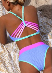 ROTITA Light Purple Mid Waisted Bikini Set