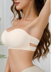 Raw white intimates,Raw White Color Detail Bandeau Bra