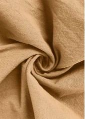 Light Camel bottoms,Plain Color bottoms,Light Camel Straight Leg Elastic Waist High Waisted Pants