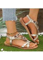 Silver shoes,Contrast Color shoes,Silver Faux Leather Peep Toe Falt