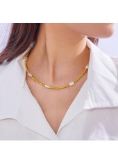 Golden jewelry,Other jewelry,Golden Seed Beads Necklace and Bracelet