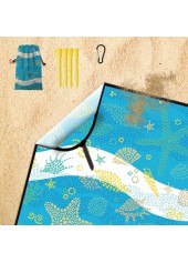 Mint Green accessories,Animal Print accessories,Marine Life Print Mint Green Beach Blanket