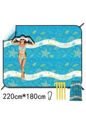 Mint Green accessories,Animal Print accessories,Marine Life Print Mint Green Beach Blanket