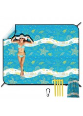 Mint Green accessories,Animal Print accessories,Marine Life Print Mint Green Beach Blanket