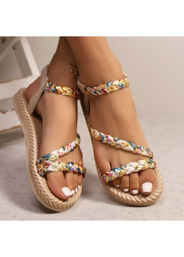 Light Camel shoes,Tribal shoes,Tribal Print Light Camel Falt Peep Toe