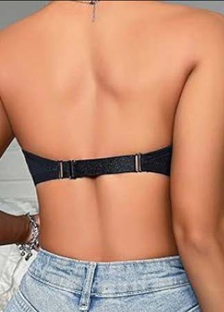Black intimates,Plain Color intimates,Black Push-up Seamless Nude Silicone Bra