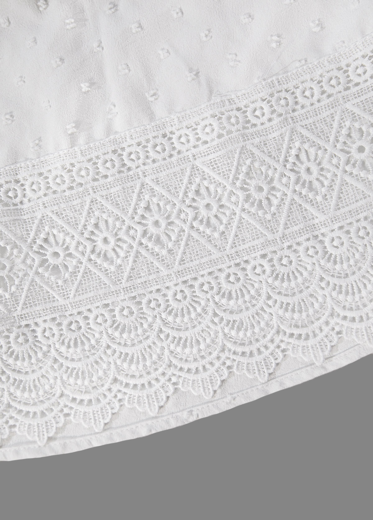 White tops,Plain Color tops,ROTITA Embroidery White Split Neck Short Sleeve T Shirt
