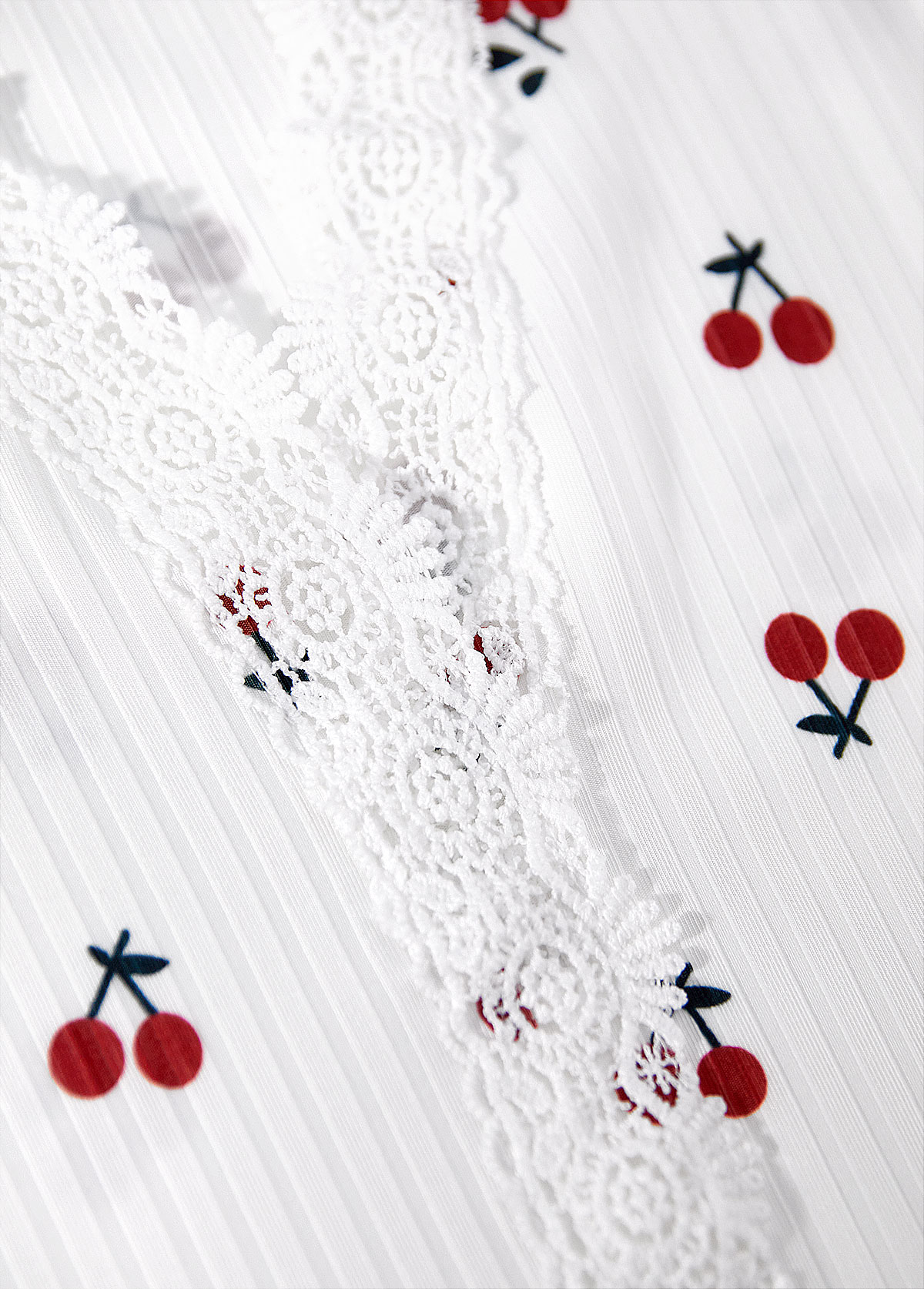 White loungewear,Plants loungewear,ROTITA Fruit Printing White V Neck Lounge Top and Pants