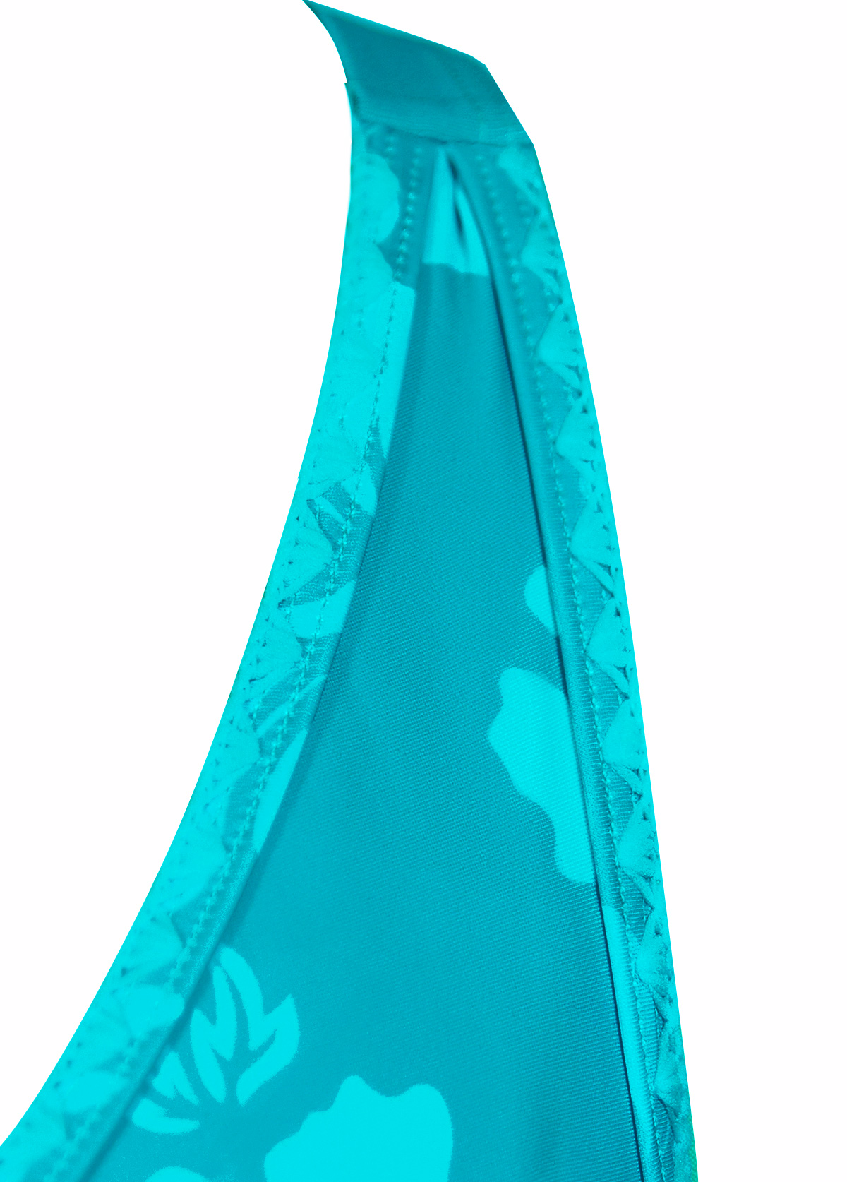 Cyan plus size,Floral plus size,Plants plus size,ROTITA Plus Size Mid Waisted Criss Cross Cyan Tankini Set