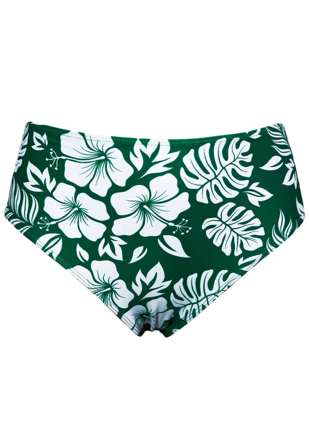 Blackish Green swimwear,Floral swimwear,Plants swimwear,ROTITA Criss Cross Blackish Green Floral Print Tankini Set