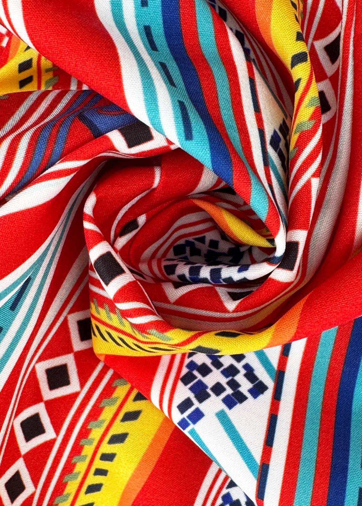 Neon Red bottoms,Tribal bottoms,Tribal Print Neon Red Straight Leg Elastic Waist Shorts