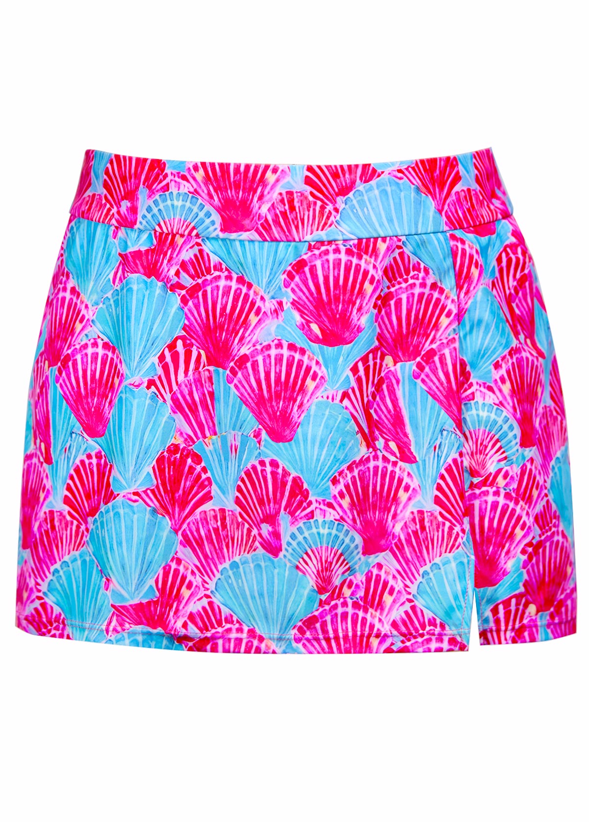 Hot Pink plus size,Animal Print plus size,ROTITA Plus Size Mid Waisted Marine Life Print Tankini Set