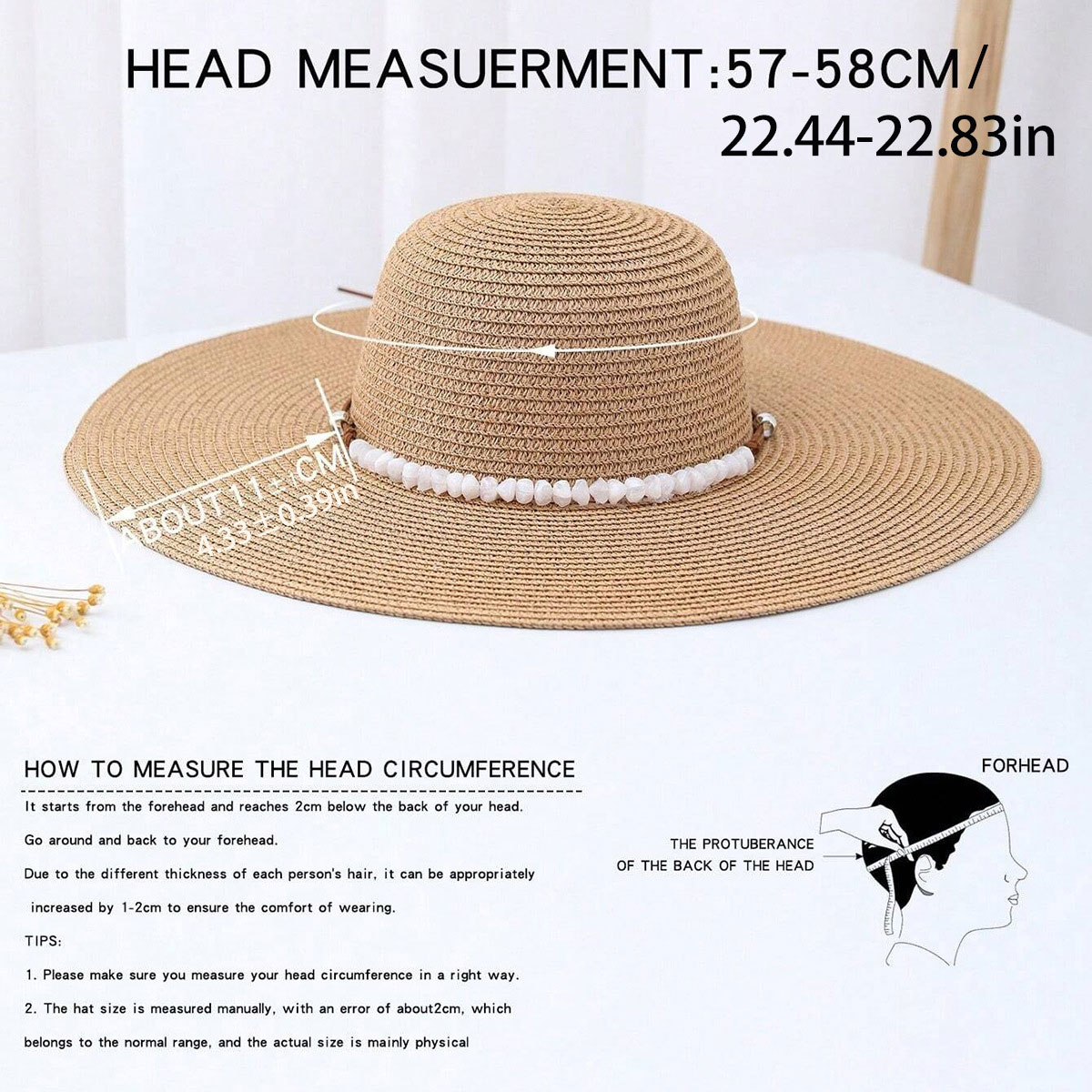 Light Camel accessories,Plain Color accessories,Light Camel Color Pearl Detail Visor Hat