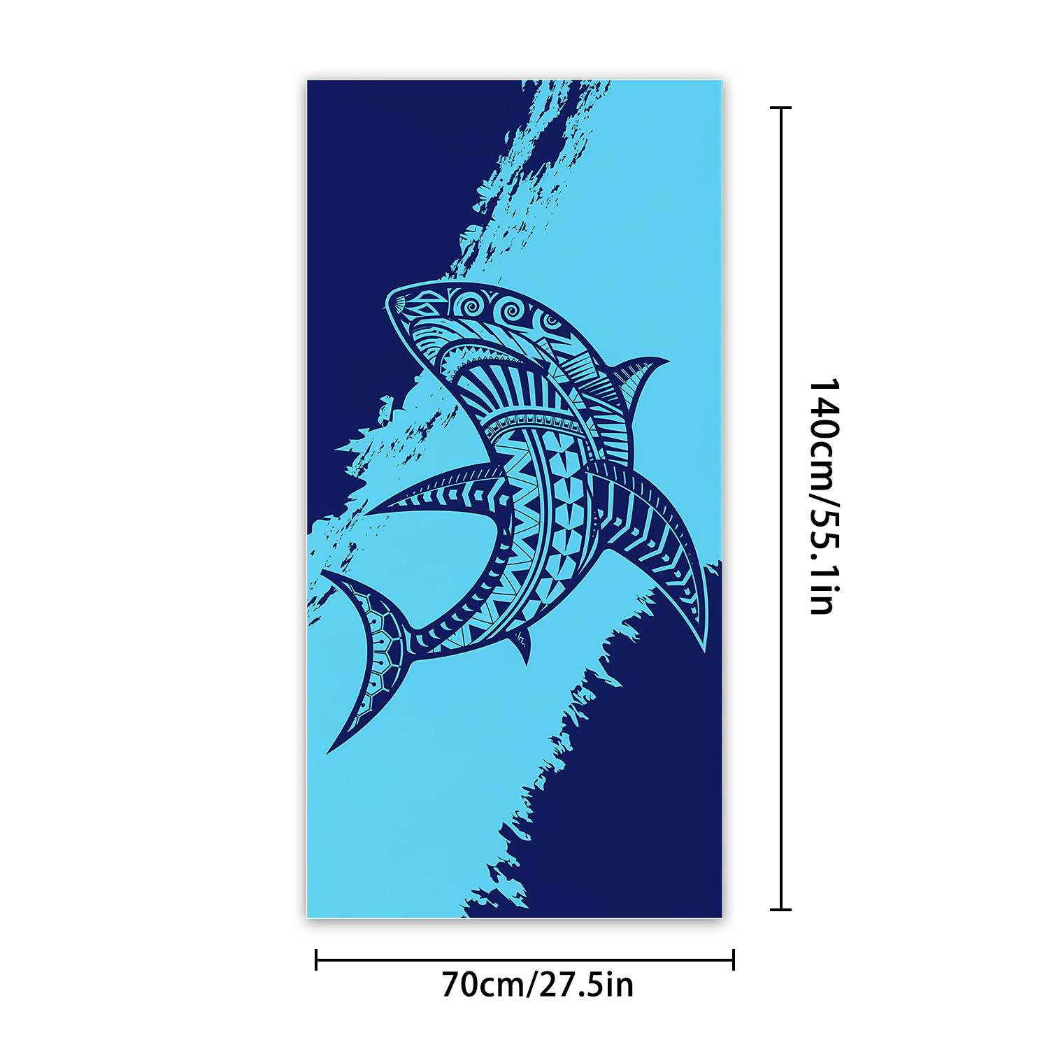 Blue accessories,Animal Print accessories,Marine Life Print Blue Beach Blanket