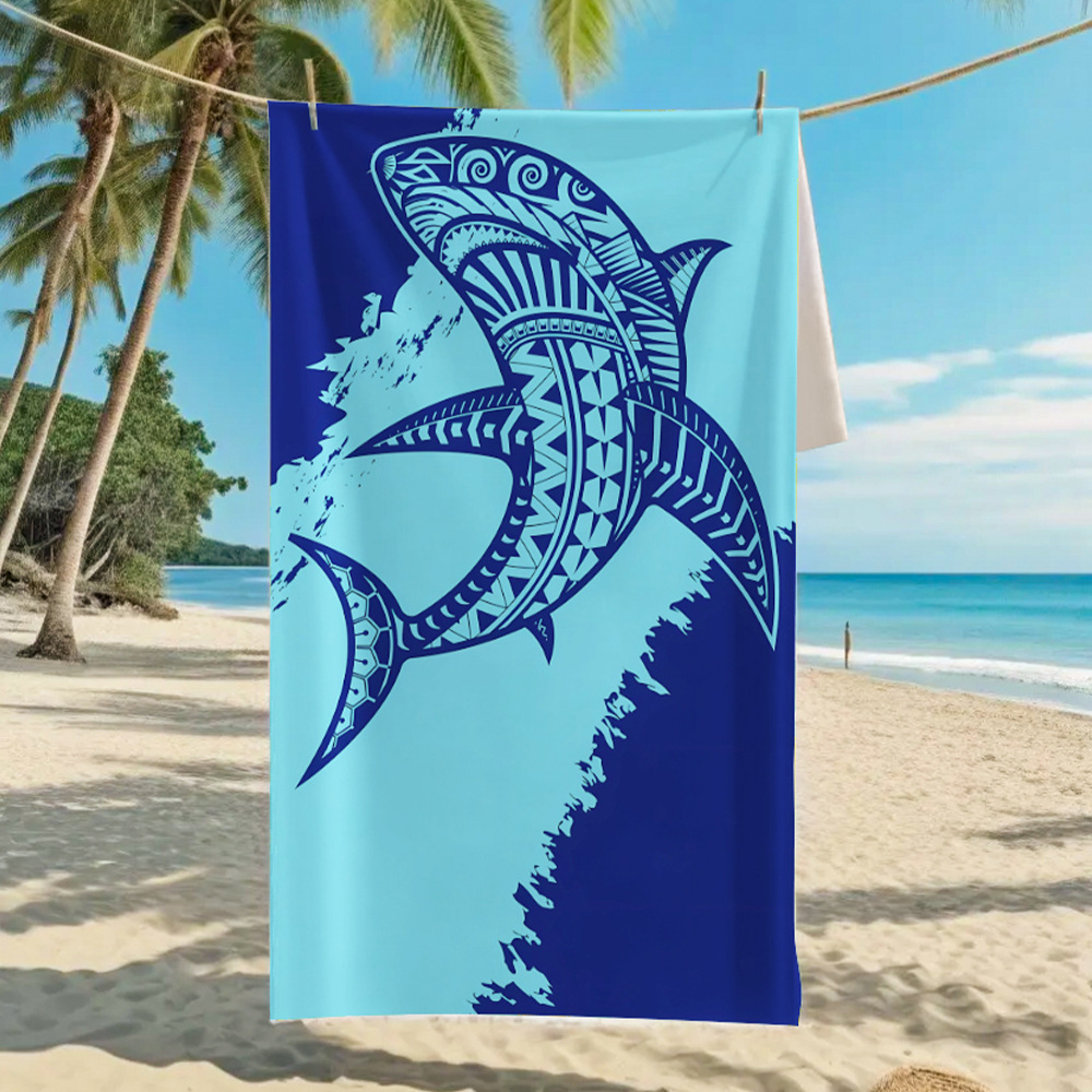 Blue accessories,Animal Print accessories,Marine Life Print Blue Beach Blanket