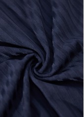 Navy tops,Plain Color tops,ROTITA Button Navy Split Neck Short Sleeve Blouse