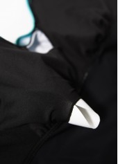 Cyan swimwear,Black swimwear,Ombre swimwear,ROTITA Drawstring Cyan Ombre One Piece Swimdress