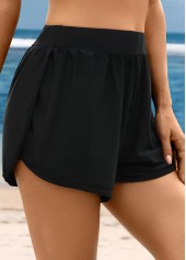 short de bain taille haute de couleur blanche rotita