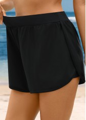 short de bain taille haute de couleur blanche rotita