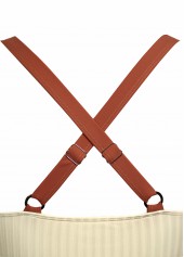 Beige plus size,Plants plus size,ROTITA Plus Size Mid Waisted Criss Cross Tankini Set