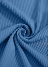 Dusty Blue swimwear,Floral swimwear,Plants swimwear,ROTITA Two Piece Dusty Blue Floral Print Tankini Set