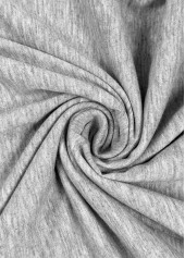 Light Grey tops,Plain Color tops,ROTITA Light Grey V Neck Short Sleeve T Shirt