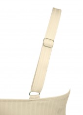 Beige swimwear,Plants swimwear,ROTITA Beige Tropical Plants Print Mid Waisted Tankini Set