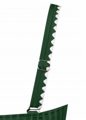 Blackish Green swimwear,Floral swimwear,Plants swimwear,ROTITA Blackish Green Floral Print Mid Waisted Tankini Set