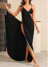 Black Contrast Piping Detail Cover Up