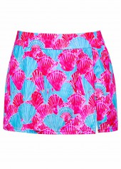 Hot Pink swimwear,Animal Print swimwear,ROTITA Hot Pink Marine Life Print Mid Waisted Tankini Set