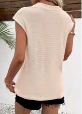 Beige tops,Flag tops,American Flag Print Beige Round Neck Sleeveless Tank Top