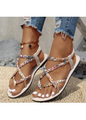 Multi Color shoes,Tribal shoes,Tribal Print Multi Color Falt Toe Post
