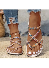Multi Color shoes,Tribal shoes,Tribal Print Multi Color Falt Toe Post