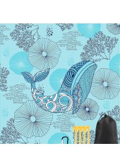 Cyan accessories,Animal Print accessories,Marine Life Print Cyan Beach Blanket