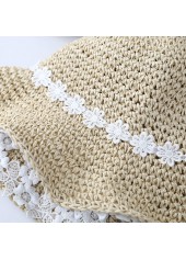 Light Camel accessories,Floral accessories,Plants accessories,Floral Print Light Camel Visor Hat