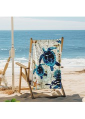 Peacock Blue accessories,Animal Print accessories,Marine Life Print Peacock Blue Beach Blanket