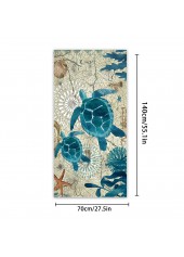 Peacock Blue accessories,Animal Print accessories,Marine Life Print Peacock Blue Beach Blanket