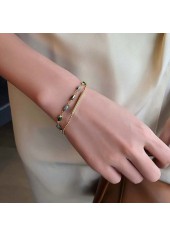 Armband im Retro-Stil aus Goldkupfer mit mehreren Lagen