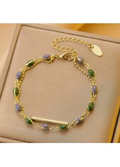 Golden jewelry,Other jewelry,Golden Copper Retro Layered Design Bracelet