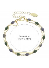 Golden jewelry,Other jewelry,Golden Copper Retro Layered Design Bracelet