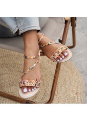 Multi Color shoes,Contrast Color shoes,Multi Color Canvas Peep Toe Falt
