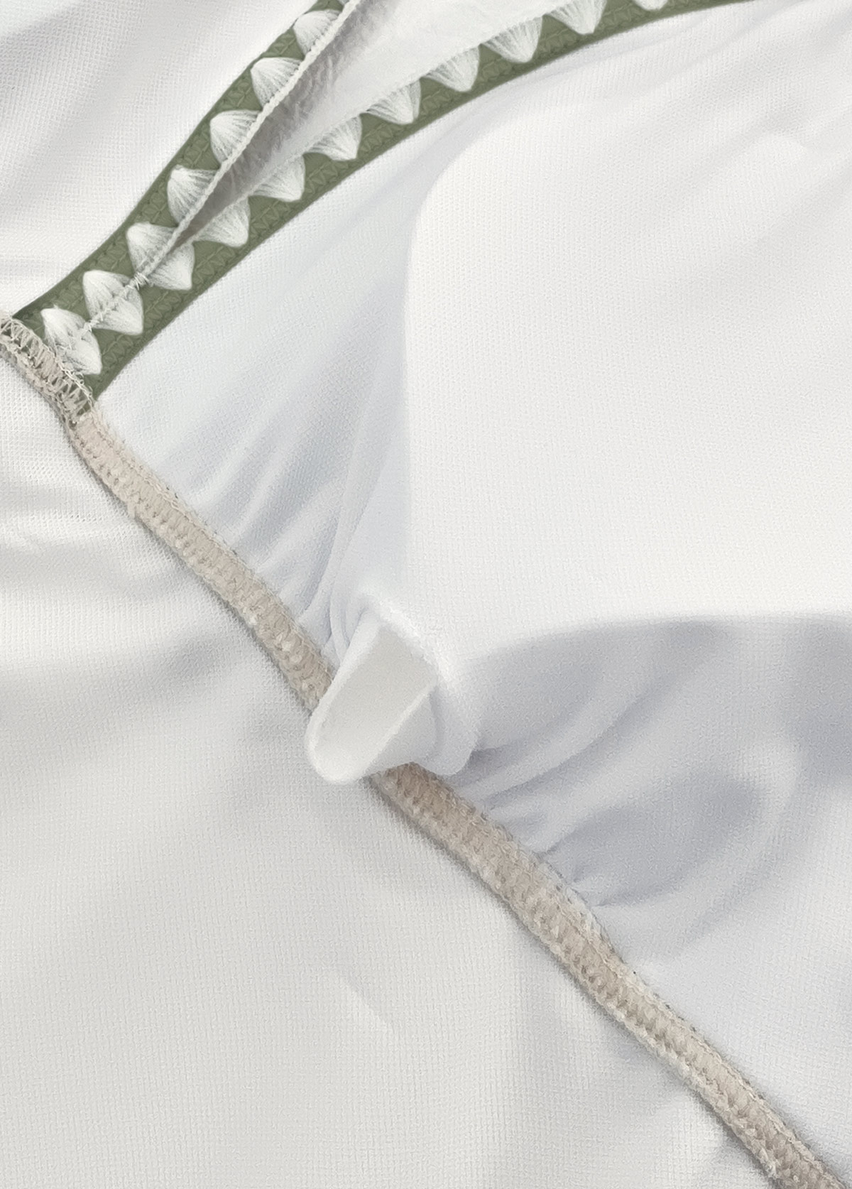 Beige swimwear,Plants swimwear,ROTITA Beige Tropical Plants Print Mid Waisted Tankini Set