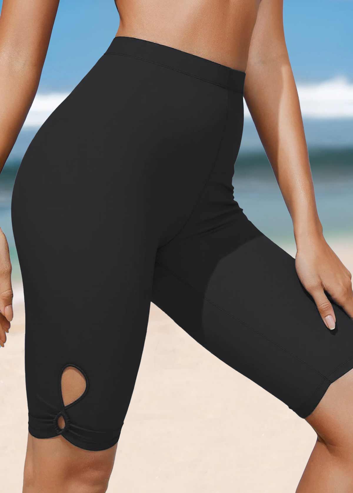 Rotita – Mehrfarbige Badeshorts mit hoher Taille