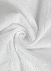 White bottoms,Plain Color bottoms,White Elastic Waist High Waisted Pants