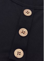 Black dresses,Plants dresses,Everyday dresses,Casual dresses,ROTITA Leaf Print Black Short Round Neck Sleeveless Dress