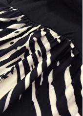 Black dresses,Plants dresses,Everyday dresses,Casual dresses,ROTITA Leaf Print Black Short Round Neck Sleeveless Dress