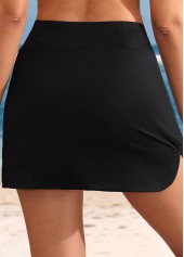 Rotita – Hoch taillierter schwarzer Hosenrock mit breitem Bund