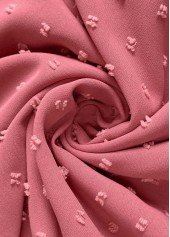 Coral dresses,Plain Color dresses,Everyday dresses,Casual dresses,ROTITA Coral A Line V Neck Short Sleeve Dress